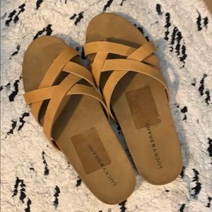 New lucky brand leather sandals